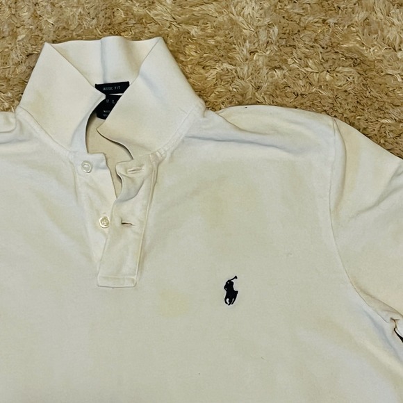 Vintage Polo Ralph Lauren Youth XL/fits Women's Medium White with Logo Preppy - Picture 3 of 10